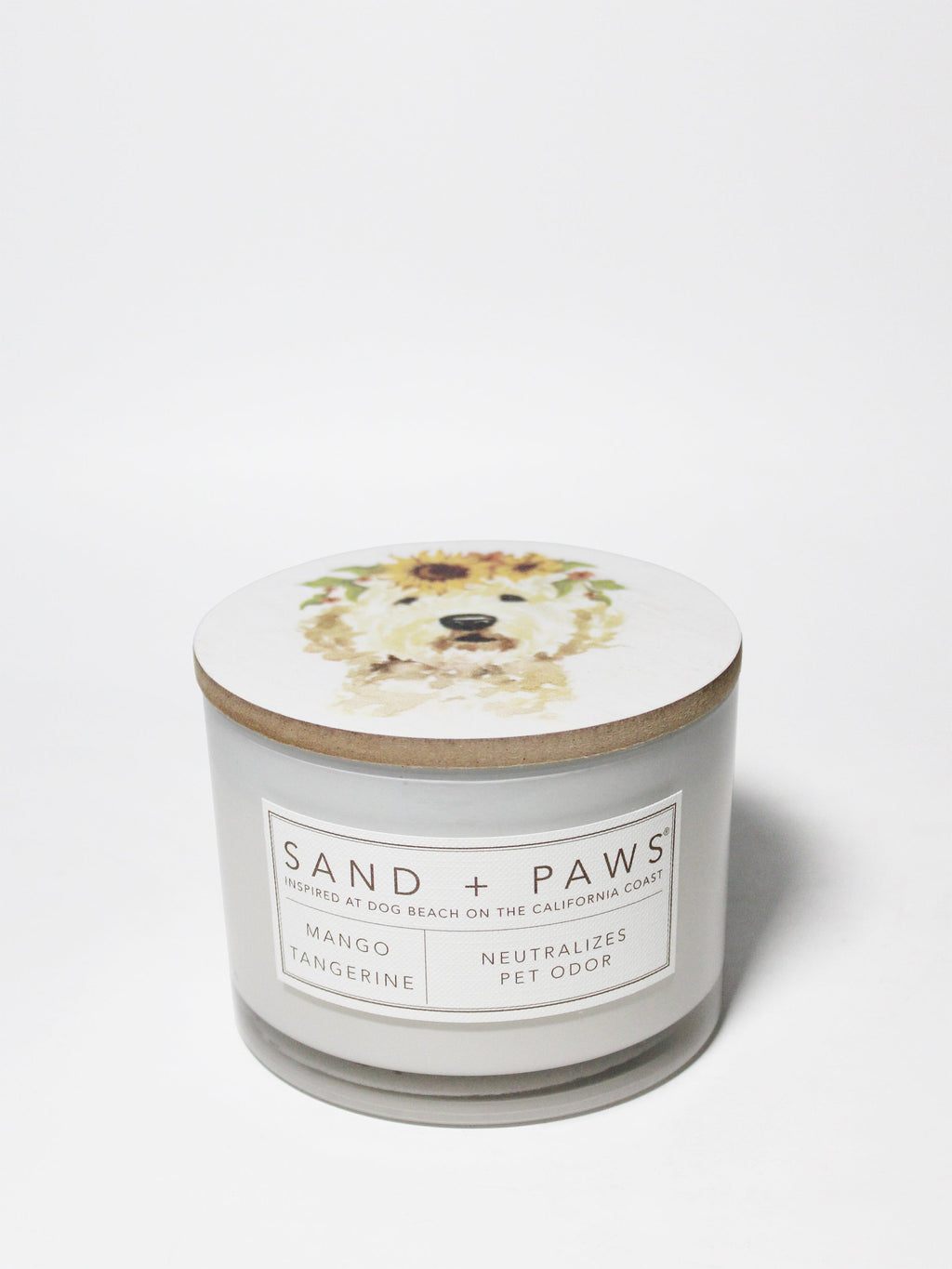 Sand + Paws Mango Tangerine 12 oz scented candle