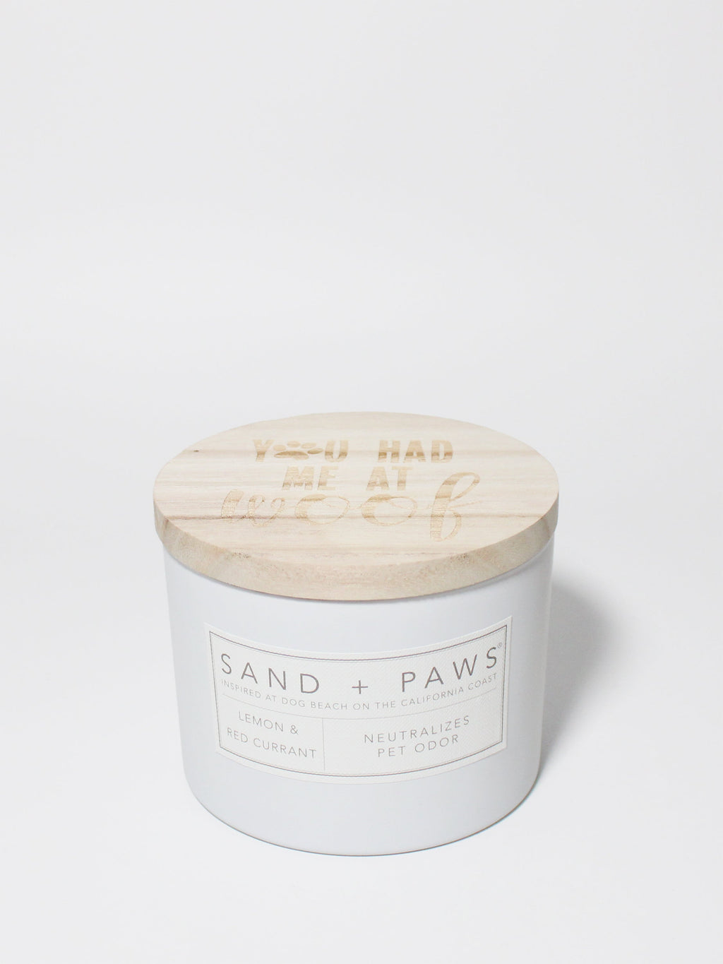 Sand + Paws Lemon & Red Currant 12 oz scented candle