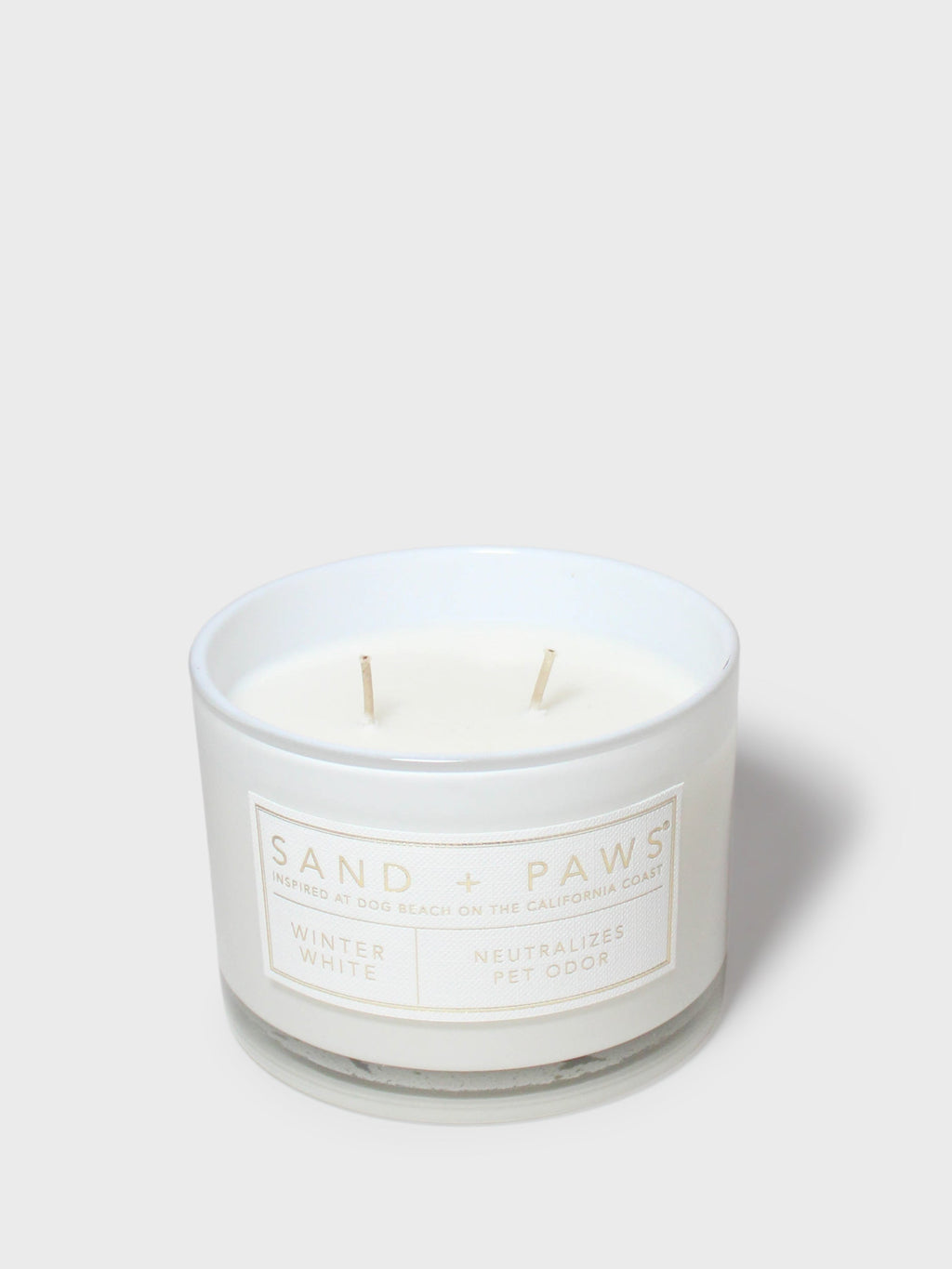Sand + Paws Winter White 12oz scented candle