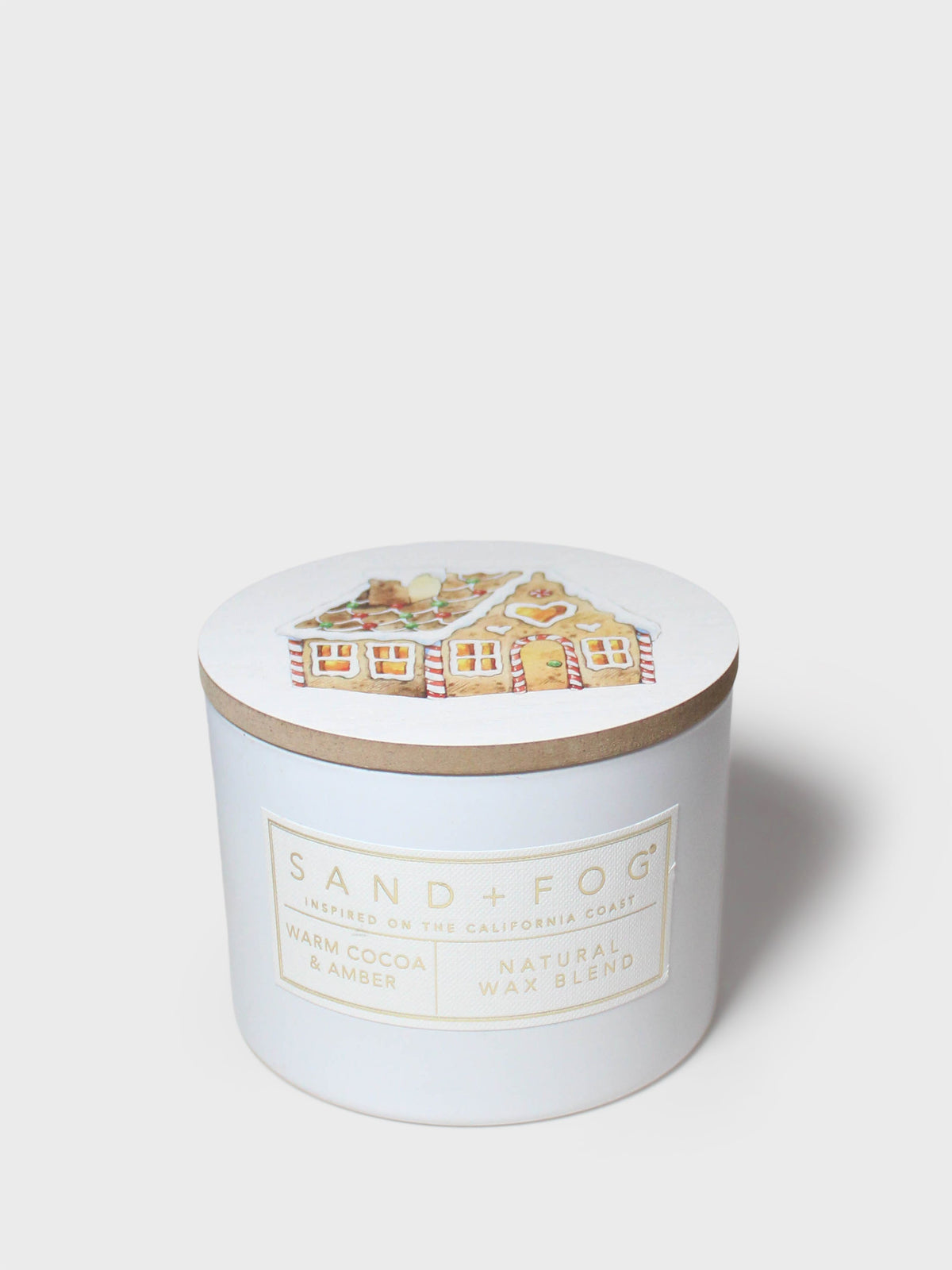 Warm Cocoa & Amber 12 oz scented candle