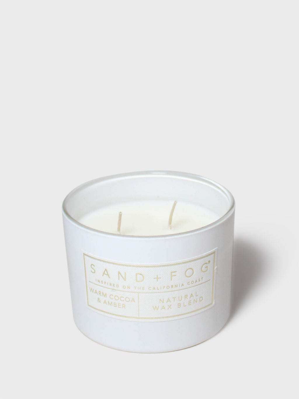 Warm Cocoa & Amber 12 oz scented candle