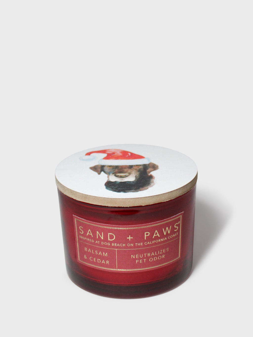 Sand + Paws Balsam & Cedar 12 oz scented candle