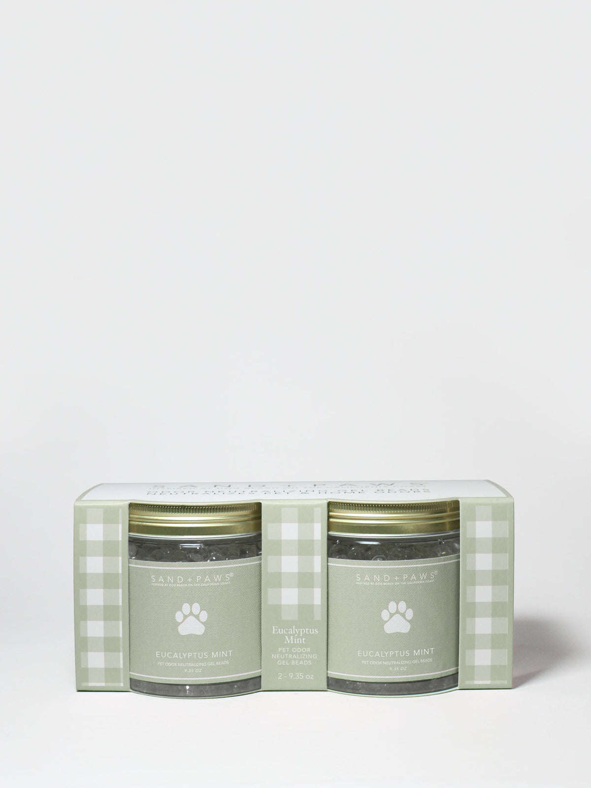 Sand + Paws Eucalyptus Mint 9.35 oz Gel Scent Beads Pack of 2
